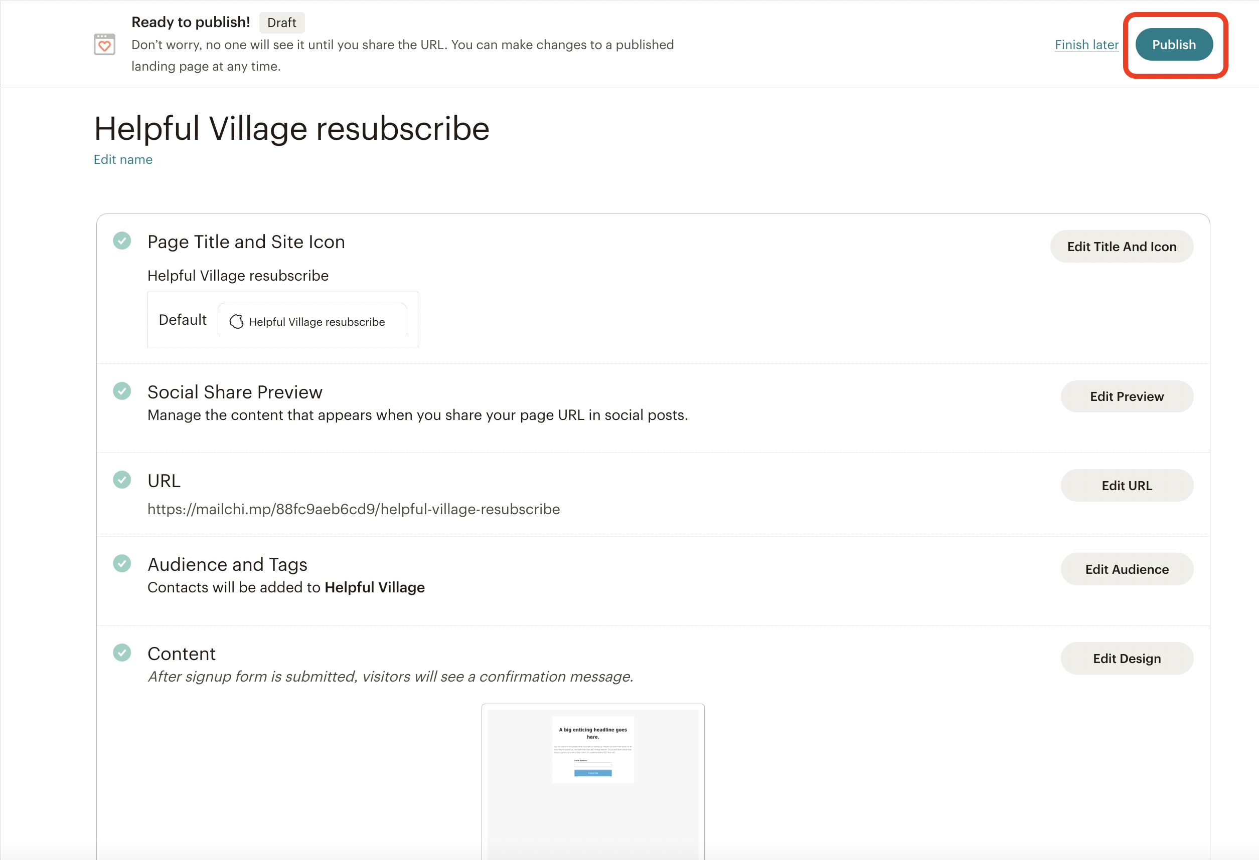 How to create a Mailchimp resubscribe signup form? – HELPFUL VILLAGE
