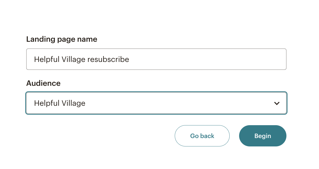 How to create a Mailchimp resubscribe signup form – HELPFUL VILLAGE