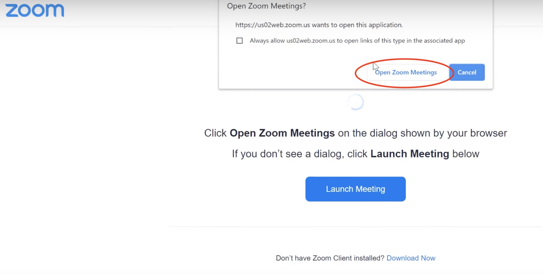 Members- How to join online meeting via instant registration logged in ...